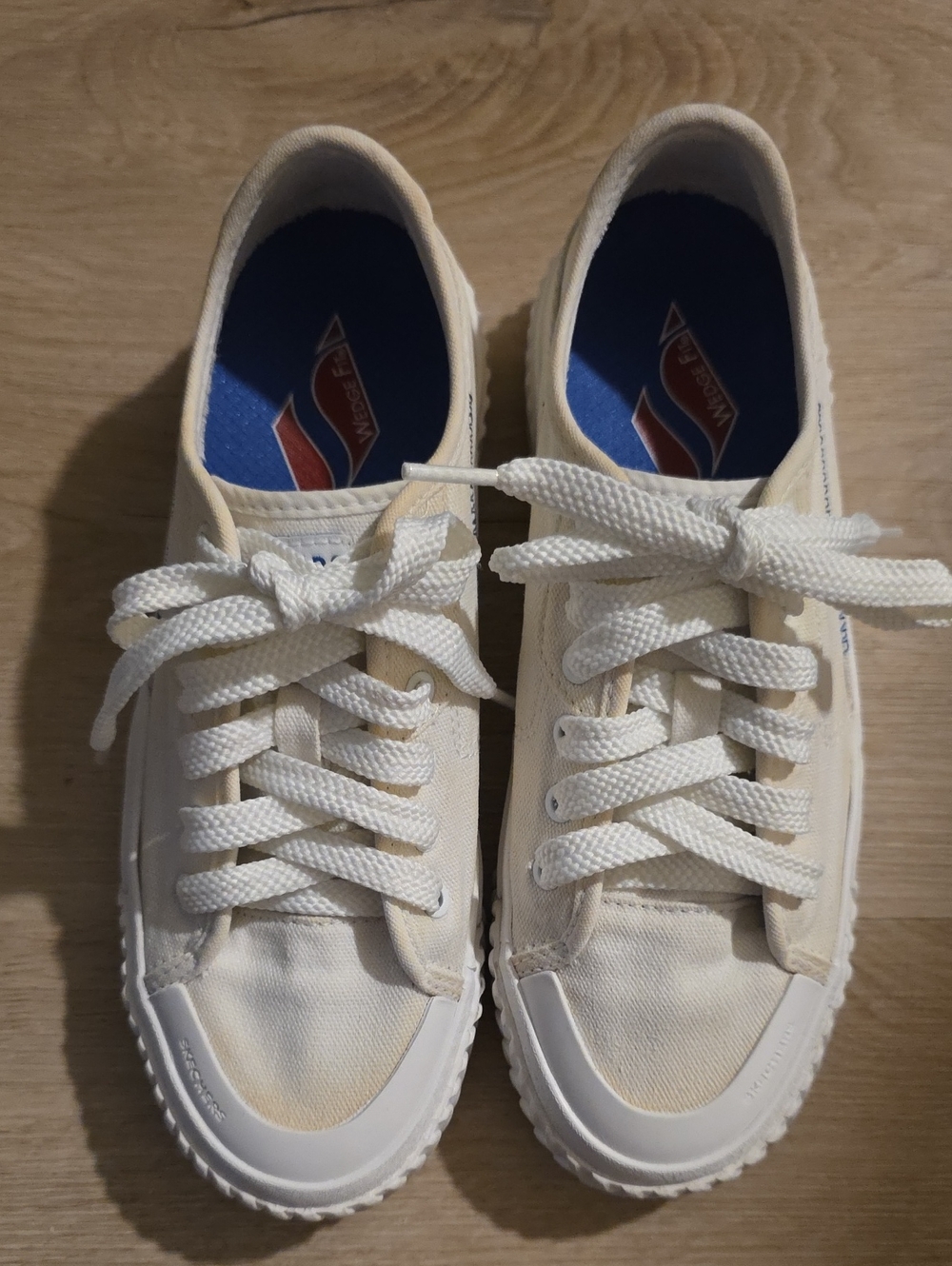 Skechers Street Trax Hi Platform Sneakers White Women's Size 6